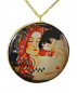 Mobile Preview: 925 Sterling Silber - "Mutter und Kind" Gustav Klimt- Kette- vergoldet