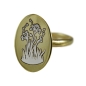 Preview: 925 Silber - Pusteblume Ring - 14 K vergoldet - größenverstellbar - Oval - Geschenk für Sie Preview: 925 Silber - Pusteblume Ring - 14 K vergoldet - größenverstellbar - Oval - Geschenk für Sie