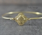 Preview: 925 Sterling Vergoldet - Statement Armband Silber - Schlichter Gold Armreif - Geschenk für Sie Preview: 925 Sterling Vergoldet - Statement Armband Silber - Schlichter Gold Armreif - Geschenk für Sie
