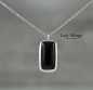 Preview: 925 Sterling Silber Schwarze Edelstein Halskette - Natürlicher Achat Anhänger - Minimalistischer Schmuck - Geschenk für Sie Preview: 925 Sterling Silber Schwarze Edelstein Halskette - Natürlicher Achat Anhänger - Minimalistischer Schmuck - Geschenk für Sie