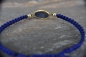 Preview: 925 Sterling Silber - Lapis Lazuli - geflochtenes Armband - Makramee -  Geschenk für Sie - Handmade