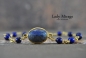 Mobile Preview: 925 Silber - Lapis Lazuli Armband - handgemacht - einzigartig - Geschenk für Sie - Weihnachtsgeschenk