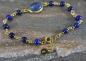 Mobile Preview: 925 Silber - Lapis Lazuli Armband - handgemacht - einzigartig - Geschenk für Sie - Weihnachtsgeschenk