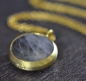 Preview: Labradorit - 925 Silber Kette - 14k vergoldet - Rund Preview: Labradorit - 925 Silber Kette - 14k vergoldet - Rund