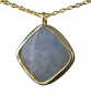 Preview: Aquamarin Kette - 925 Sterling Silber - 14K Vergoldet