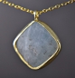 Preview: Aquamarin Kette - 925 Sterling Silber - 14K Vergoldet