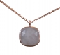 Preview: 925 Sterling Silber - Rosenquarz Kette - rosévergoldet Preview: 925 Sterling Silber - Rosenquarz Kette - rosévergoldet