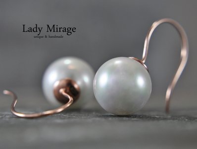925 Silber • Rosévergoldet • Muschelkernperle • Kette • Perlen Schmuck • Brautjungfern Geschenke • Geschenk Mama 925 Silber • Rosévergoldet • Muschelkernperle • Kette • Perlen Schmuck • Brautjungfern Geschenke • Geschenk Mama