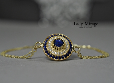 Armkette Damen Silber - 925 - Vergoldet - Gliederarmbänder - Personalisiert - Zirkonia Armband - Edelstein Lapis Lazuli - Geschenkideen Armkette Damen Silber - 925 - Vergoldet - Gliederarmbänder - Personalisiert - Zirkonia Armband - Edelstein Lapis Lazuli - Geschenkideen
