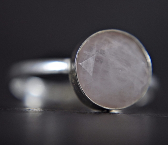 Rosenquarz - 925 Sterling Silber Ring Rosenquarz - 925 Sterling Silber Ring