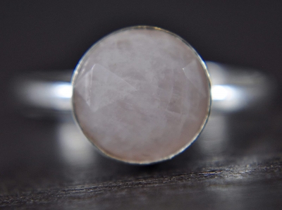 Rosenquarz - 925 Sterling Silber Ring Rosenquarz - 925 Sterling Silber Ring