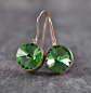 Preview: Green Bangle - Rose Gold Plated Brass - roundshaped Preview: Green Bangle - Rose Gold Plated Brass - roundshaped