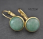 Preview: Natural Jade Stainless Steel Gold Hanging Earrings - Lightweight and Elegant - Gift for Her - Zodiac Sign Libra - Spiritual - Meditation Preview: Natural Jade Stainless Steel Gold Hanging Earrings - Lightweight and Elegant - Gift for Her - Zodiac Sign Libra - Spiritual - Meditation