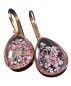 Preview: Gift Set with Real Flowers - 925 sterling silver -  earrings and necklace - pink