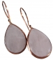 Preview: Gift Set - 925 Sterling Silver - Teardrop-shaped Rose Quartz Earrings and Necklace - Rose gold plated Preview: Gift Set - 925 Sterling Silver - Teardrop-shaped Rose Quartz Earrings and Necklace - Rose gold plated