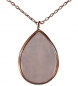 Preview: Gift Set - 925 Sterling Silver - Teardrop-shaped Rose Quartz Earrings and Necklace - Rose gold plated Preview: Gift Set - 925 Sterling Silver - Teardrop-shaped Rose Quartz Earrings and Necklace - Rose gold plated