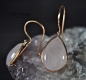 Preview: Gift Set - 925 Sterling Silver - Teardrop-shaped Rose Quartz Earrings and Necklace - Rose gold plated Preview: Gift Set - 925 Sterling Silver - Teardrop-shaped Rose Quartz Earrings and Necklace - Rose gold plated