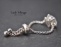 Preview: Chain ring silver - stainless steel - AAA quality zirconia stone - rings - diamond cut - oval - handmade - gift for her - gift ideas Preview: Chain ring silver - stainless steel - AAA quality zirconia stone - rings - diamond cut - oval - handmade - gift for her - gift ideas