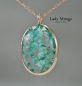 Preview: 925 Silver - Real Blue Flowers Necklace - Rose Gold Plated - engagement gifts Preview: 925 Silver - Real Blue Flowers Necklace - Rose Gold Plated - engagement gifts