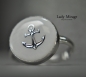 Preview: Mother of Pearl Ring Silver - 925 - Bridal Jewelry - White - Adjustable - Wedding Jewelry - Maritime - Anchor - Gift for Her - Preview: Mother of Pearl Ring Silver - 925 - Bridal Jewelry - White - Adjustable - Wedding Jewelry - Maritime - Anchor - Gift for Her -