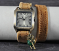 Preview: Sandy Wrap Watch with Jade Preview: Sandy Wrap Watch with Jade