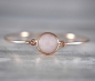 Preview: 925 Sterling Rose Gold Plated - Gemstone - Rose Quartz Pearl Necklace with Pendant - Jewelery - Gift for Her Preview: 925 Sterling Rose Gold Plated - Gemstone - Rose Quartz Pearl Necklace with Pendant - Jewelery - Gift for Her