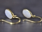 Preview: Moonstone earrings - 925 sterling silver - 14k gold plated Preview: Moonstone earrings - 925 sterling silver - 14k gold plated