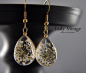 Preview: Real Flowers Necklace -Gold Plated - White Preview: Real Flowers Necklace -Gold Plated - White