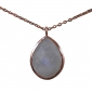 Preview: 925 Silver - teardrop-shaped Moonstone Necklace