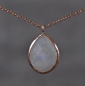 Preview: 925 Silver - teardrop-shaped Moonstone Necklace