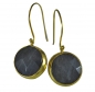 Preview: Labradorite - 925 Sterling Silver- 14K gold- plated Earrings