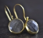 Preview: Labradorite - 925 Sterling Silver- 14K gold- plated Earrings