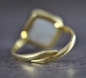 Preview: Aquamarin Ring - 925 Sterling Silber - Gold plated Preview: Aquamarin Ring - 925 Sterling Silber - Gold plated