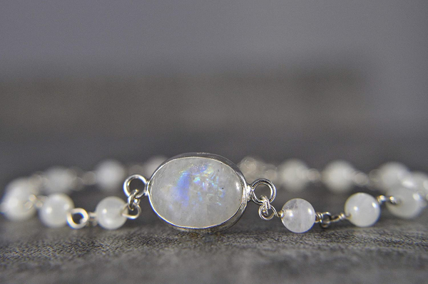 925 Silver - Moonstone Bracelet 925 Silver - Moonstone Bracelet