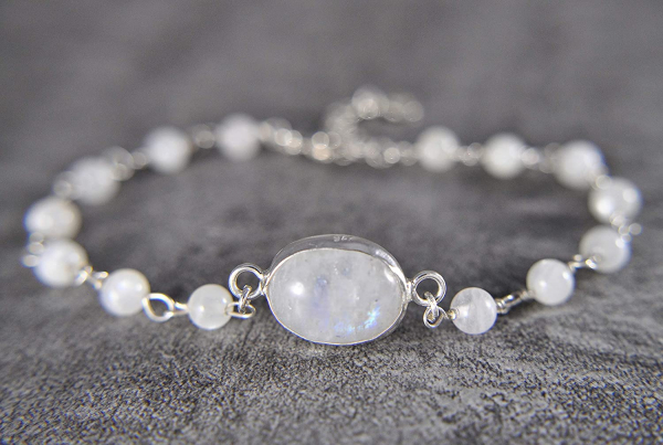 925 Silver - Moonstone Bracelet 925 Silver - Moonstone Bracelet