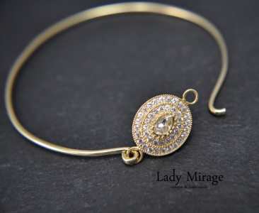 Bangle silver 925 - zirconia - 14k gold plated - elegant bracelet - bridal bracelet - women's bracelet - handmade - gift - Christmas gift Bangle silver 925 - zirconia - 14k gold plated - elegant bracelet - bridal bracelet - women's bracelet - handmade - gift - Christmas gift