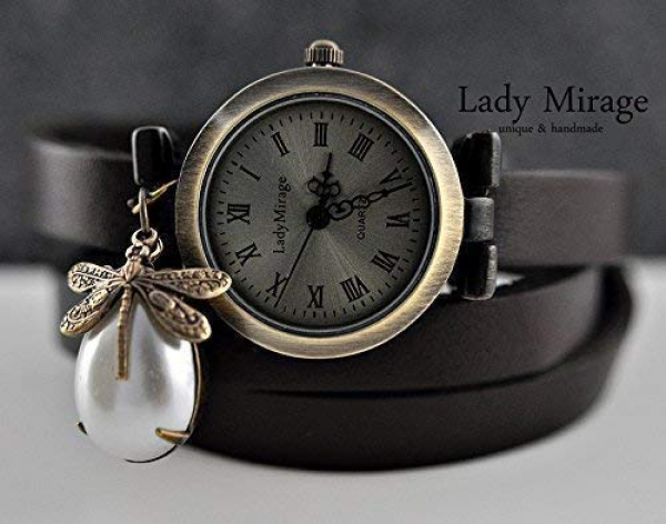 "Dragonfly" ll Genuine Leather Watch "Dragonfly" ll Genuine Leather Watch