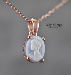 Lady Cameo Jewelry Set | Rose Gold-Plated Sterling Silver Lady Cameo Jewelry Set | Rose Gold-Plated Sterling Silver
