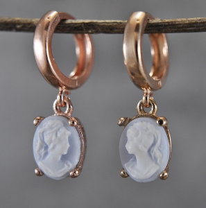 925 Silver Ring - Lady Cameo - Vintage - rosegold plated - Mother’s Day Gift 925 Silver Ring - Lady Cameo - Vintage - rosegold plated - Mother’s Day Gift