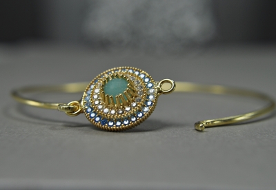 925 Silver Zirconia Bracelet Gemstone Blue Aquamarine Birthstone March Bridal Jewelry Bangle Jewelry Sets for Weddings Handmade 925 Silver Zirconia Bracelet Gemstone Blue Aquamarine Birthstone March Bridal Jewelry Bangle Jewelry Sets for Weddings Handmade