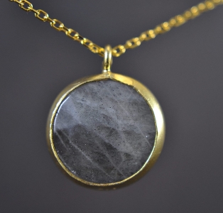 Labradorite - 925 Sterling Silver- 14K gold- plated Earrings Labradorite - 925 Sterling Silver- 14K gold- plated Earrings