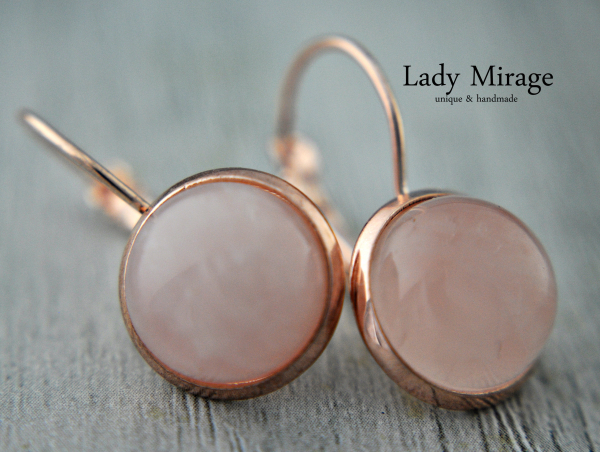 Rose Quartz Leather Watch - Rose Gold Rose Quartz Leather Watch - Rose Gold