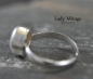 Preview: 925 Sterling Silber Ring mit echter Süsswasserperle - Verstellbar - Silberring - Perlenring