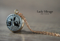 Preview: Tree of Life Rose Gold Plated Necklace with Hematite