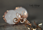 Preview: 925 Sterling Silver Rose Quartz Earrings - Rose Gold
