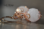 Preview: 925 Sterling Silver Rose Quartz Earrings - Rose Gold