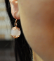 Preview: 925 Sterling Silver Rose Quartz Earrings - Rose Gold
