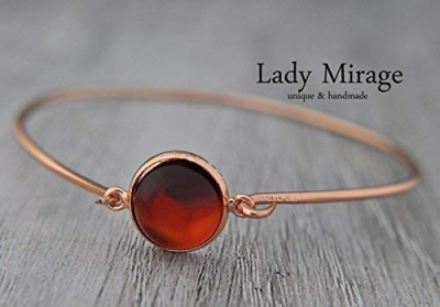 Achat Roségold Armreif