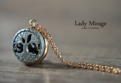 Tree of Life Rose Gold Plated Necklace with Hematite