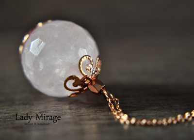 925 Sterling Silver Rose Quartz Earrings - Rose Gold